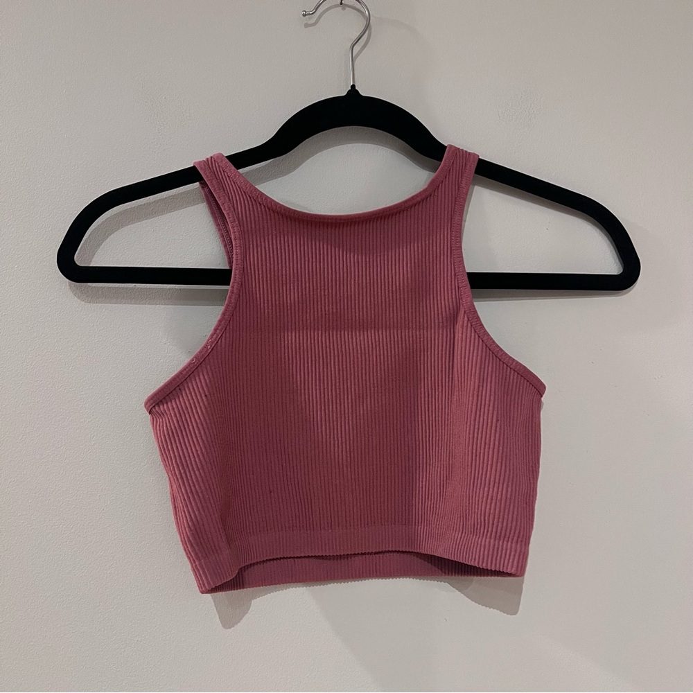 MadRag Cropped Ribbed Tank Top